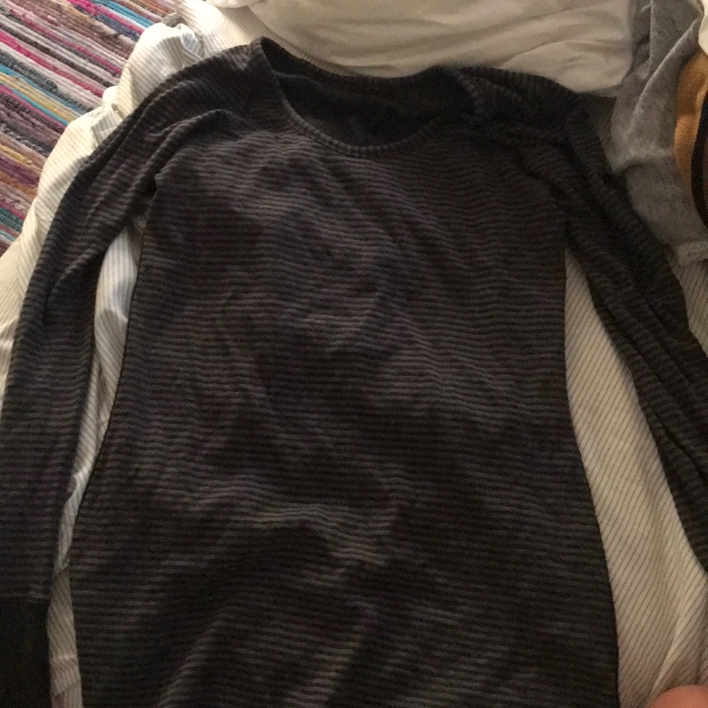 Lululemon long sleeved striped shirt